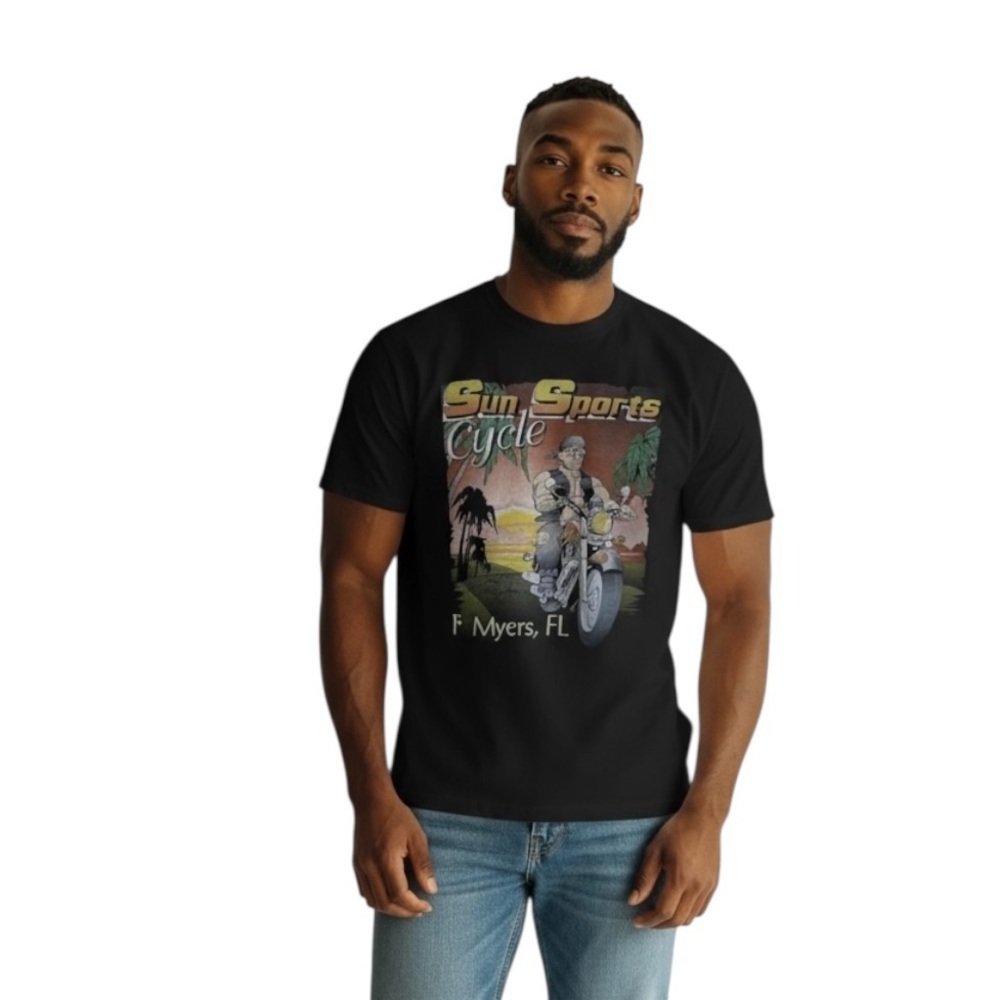 Biker Motorcycle Florida Graphic Tee